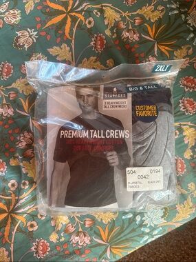 Stafford Premium Tall Crew Pack - Black & Gray